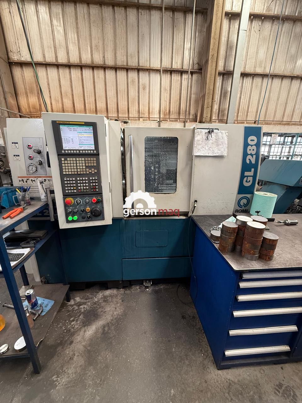 TORNO CNC ROMI GL280 - FANUC - ANO 2014